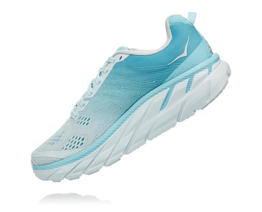 Basket Hoka One One Clifton 6 Femme - Bleu/Blanche - DRN-562849